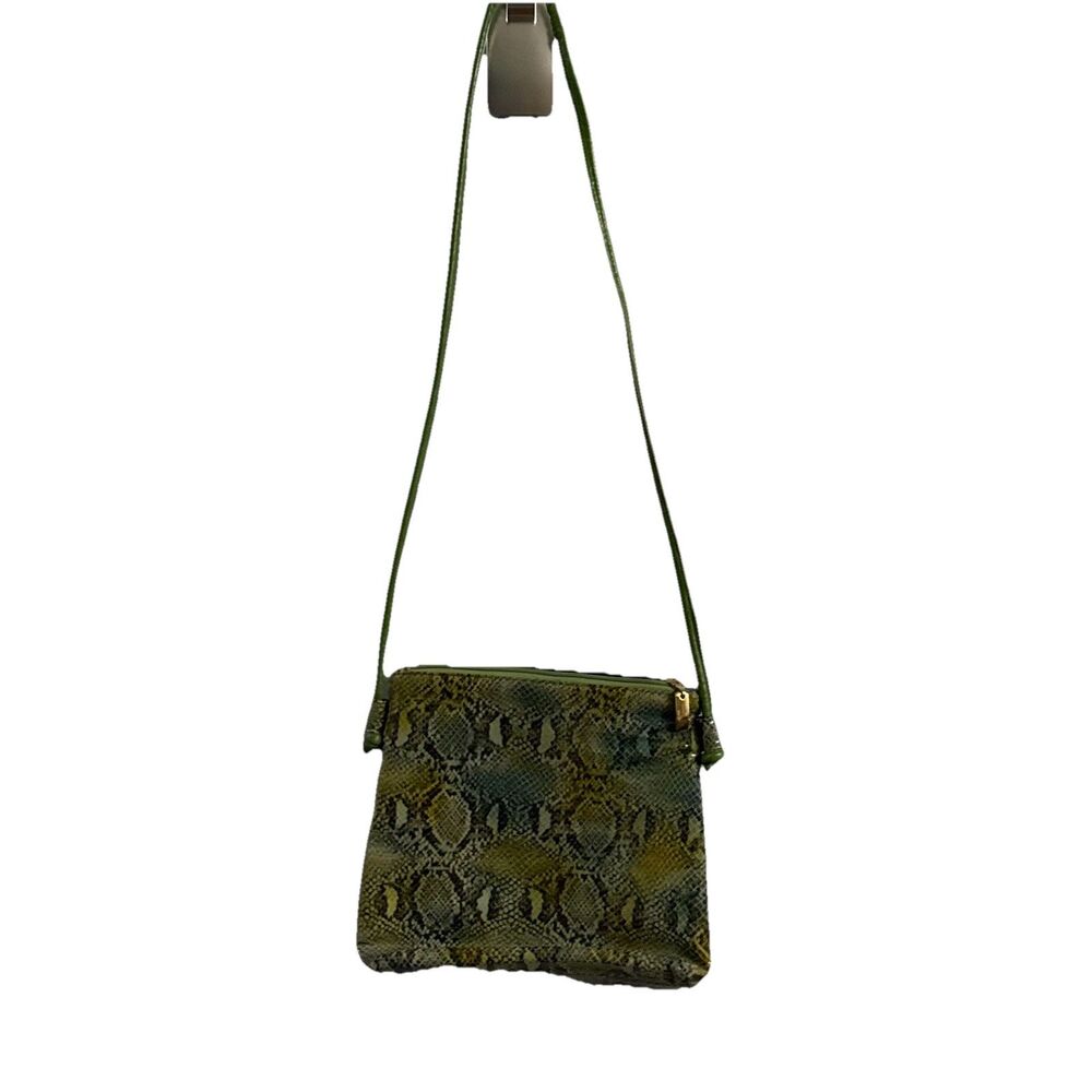 Maurice’s Green Snakeskin Crossbody Bag with Knotted Ends